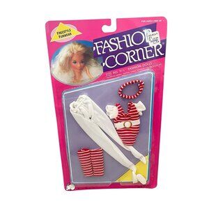 Vintage 80s Fashion Corner Doll Outfit & Accessories 11.5” Dolls NEW Old Stock